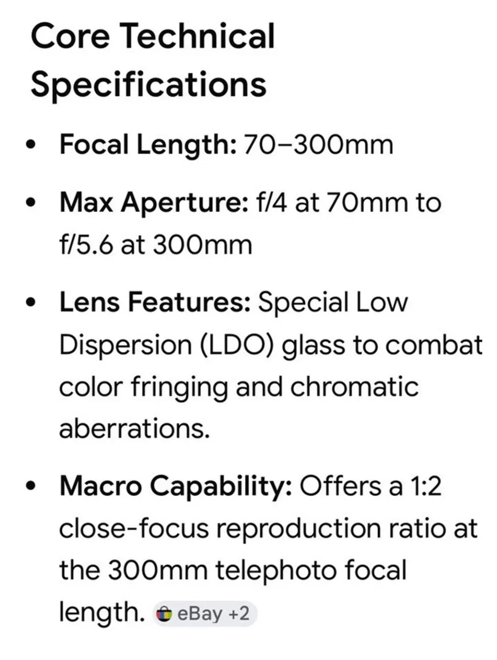 QUANTARAY TECH-10 PF AF-70-300MM Lense Japan, Fits PENTAX, KAF Mount, Good Cond!